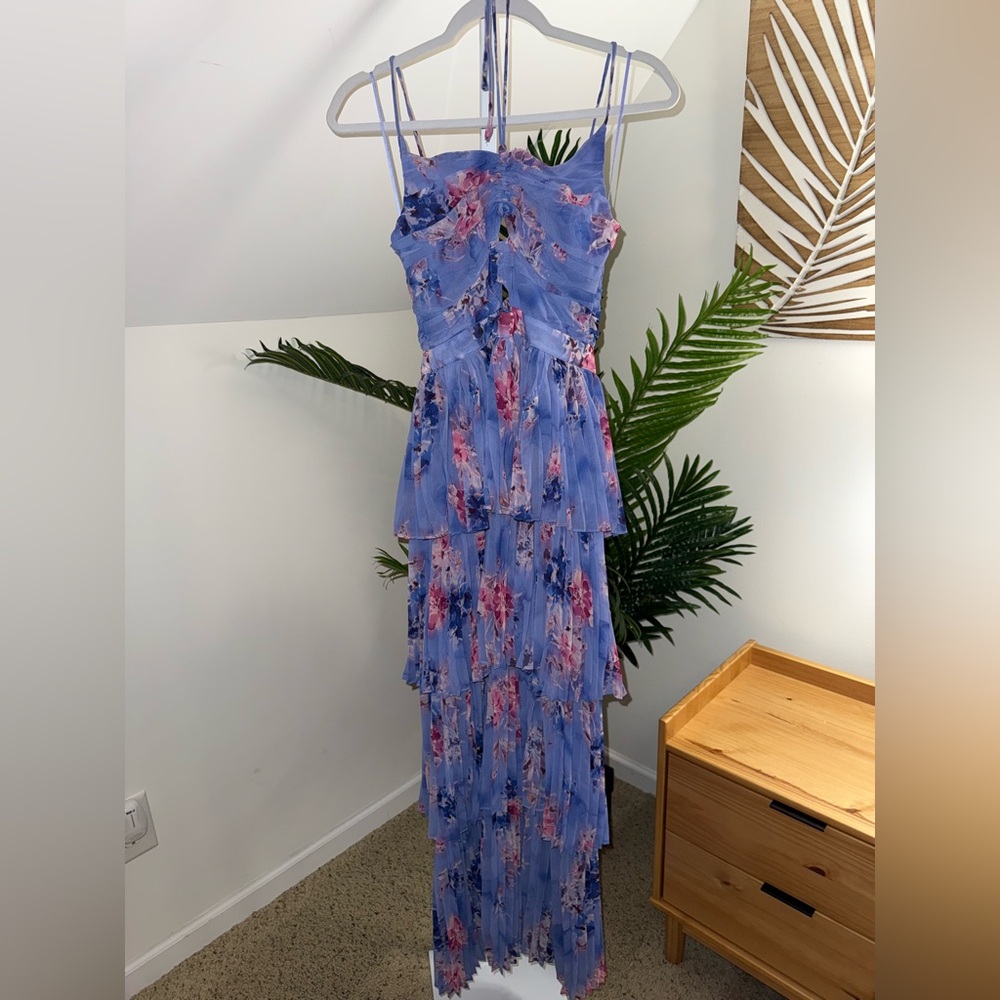 ASTR the Label Daytona Dress in Periwinkle Pink Floral Size Small S - Picture 3 of 5